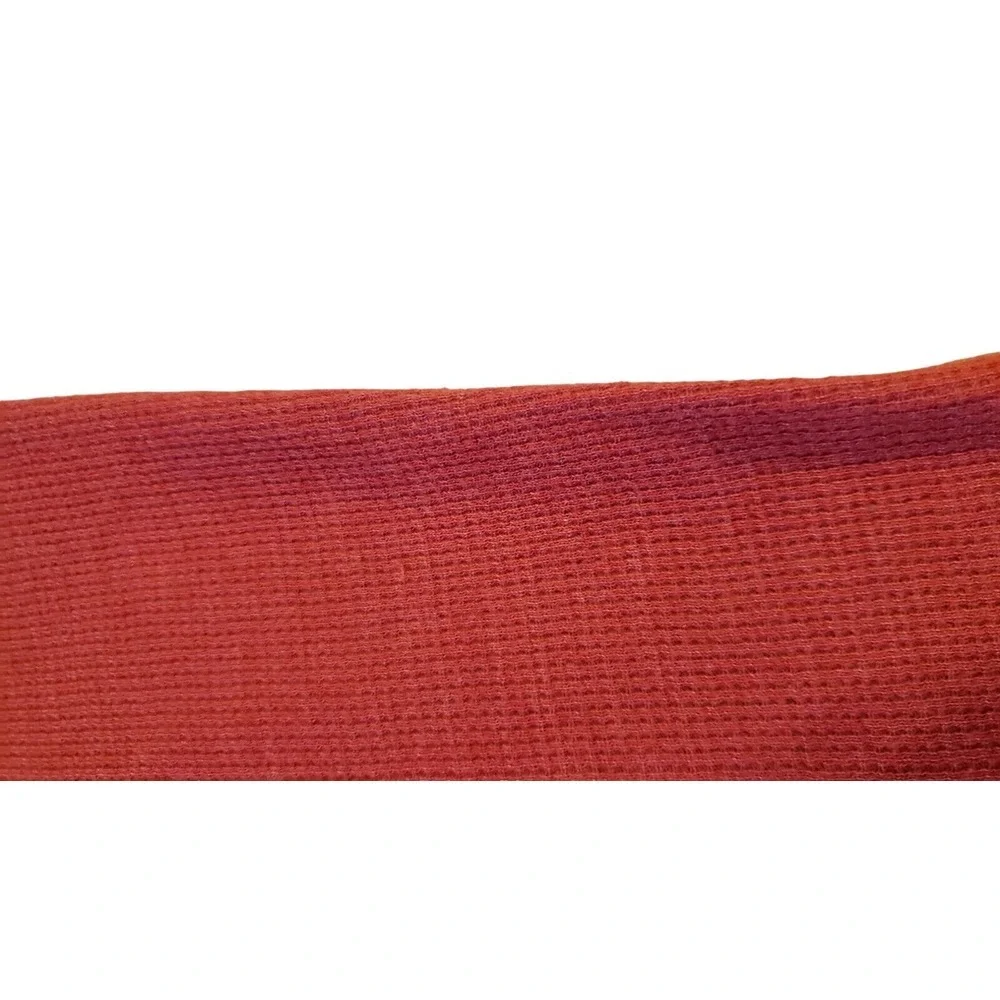 Carbon Thermal Shirt Mens Size M Solid Red Long Sleeve Cotton Trendy Warm Layers
